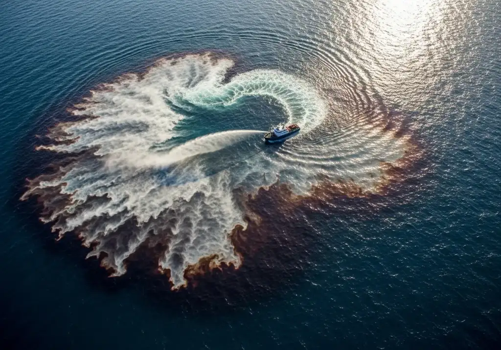 cara menggunakan oil spill dispersant