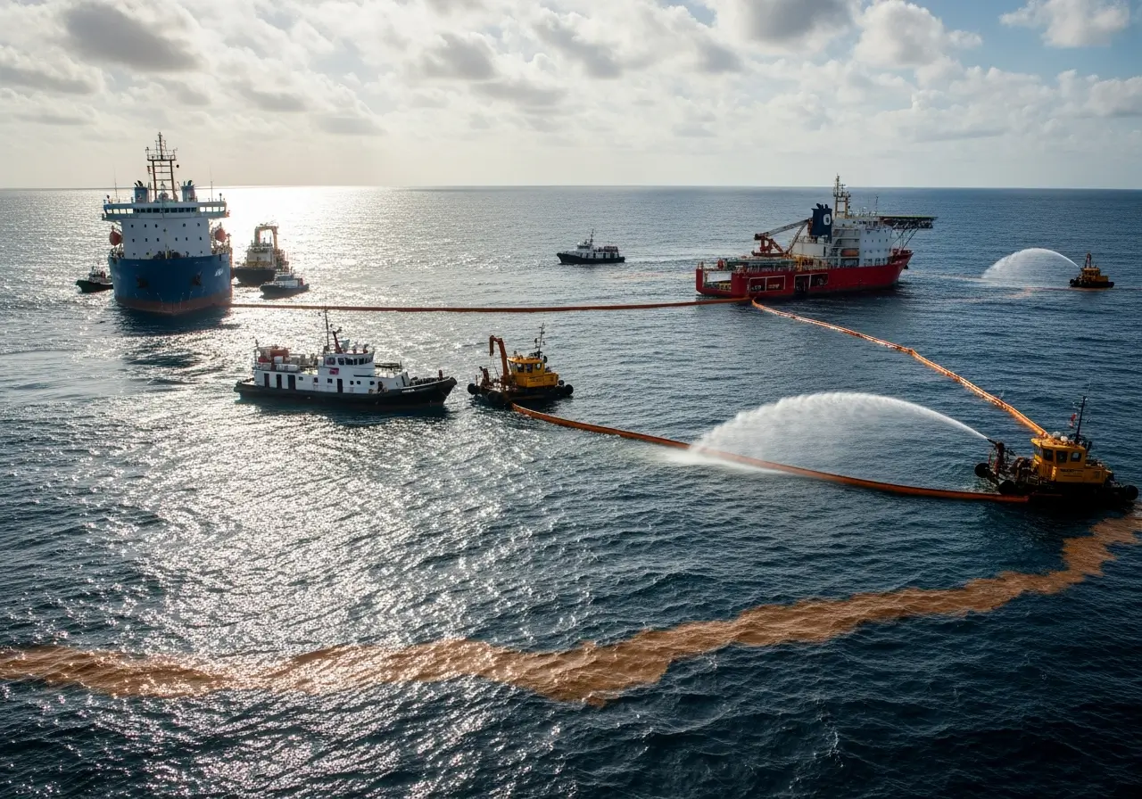 Rangkaian Peralatan Penanggulangan Tumpahan Minyak (Oil Spill Equipment)